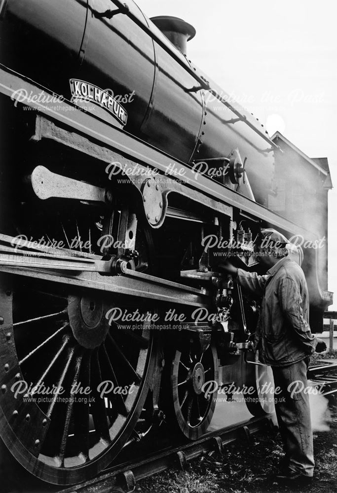 Jubilee loco Kolhapur, Midland Railway Station, Railway Terrace, Derby, 1988