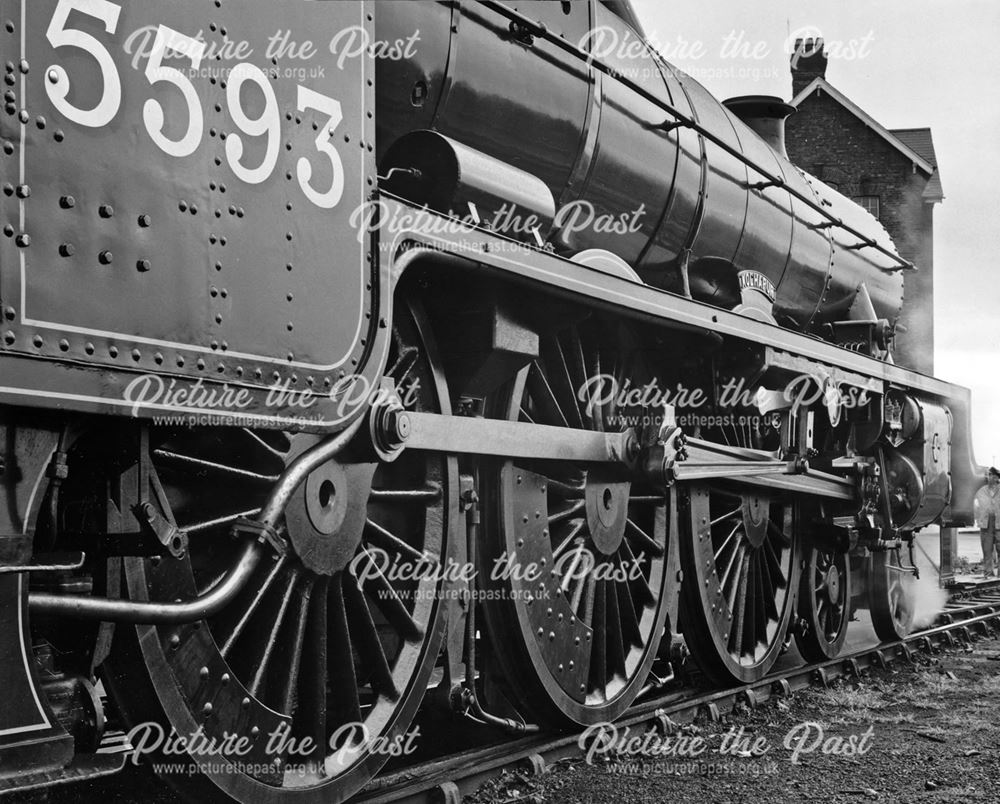 Jubilee loco Kolhapur, Midland Railway Station, Railway Terrace, Derby, 1988