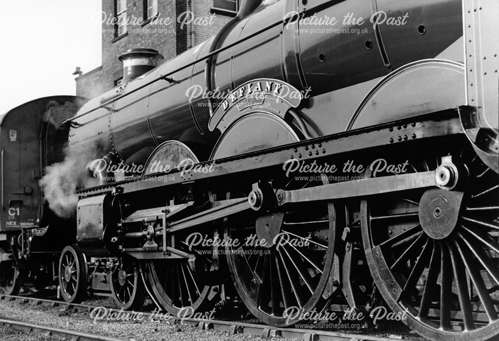 Steam loco Defiant, Midland Railway Station, Railway Terrace, Derby, 1987