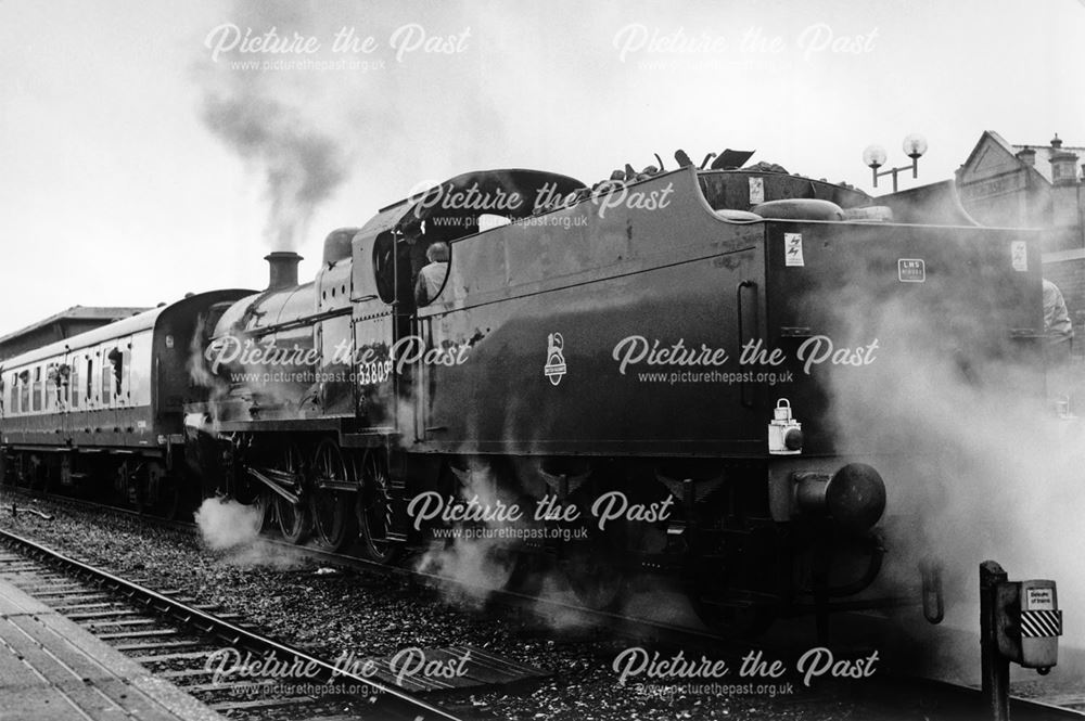 Steam loco Somerset and Dorset, Midland Railway Station, Railway Terrace, Derby, 1988