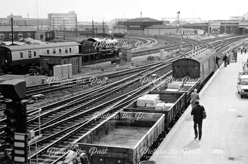 View of Derby Power Box and Railway Technical Centre, Midland Railway Station, Derby, 1987