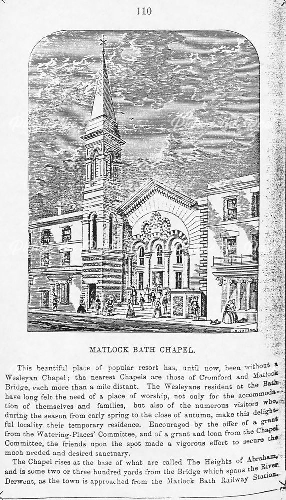 Wesleyan Chapel, South Parade, Matlock Bath, c early 1900s?