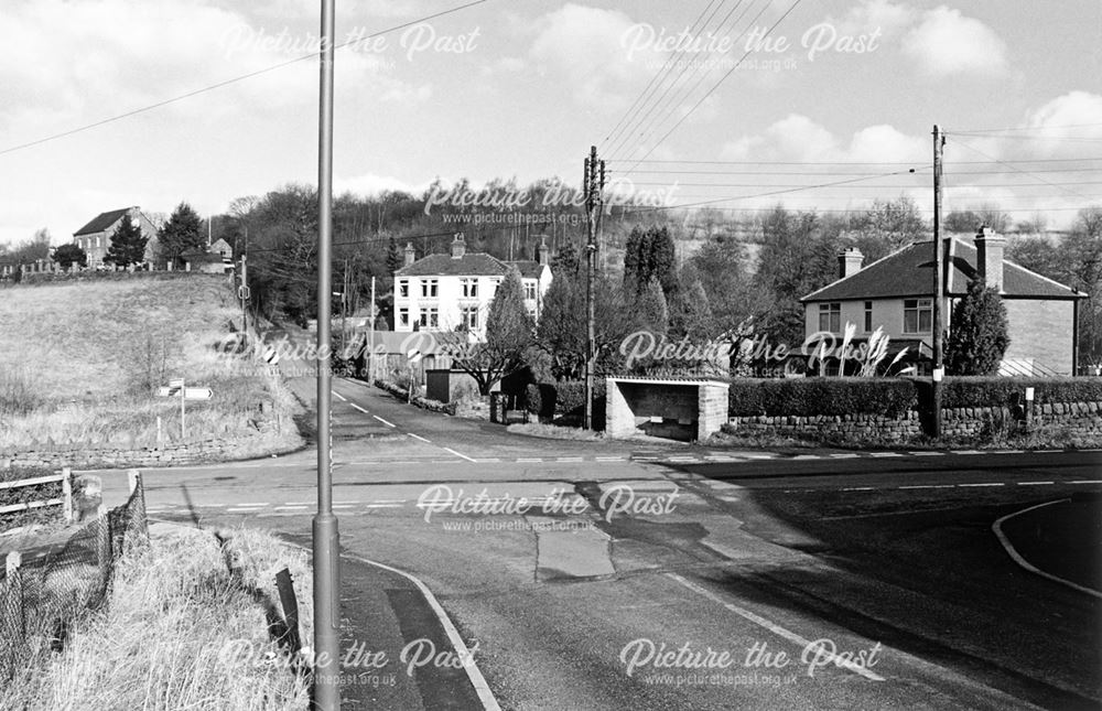 Junction of New Road, Ridgeway Lane and Crich Lane, Ridgeway, Ambergate, 1999