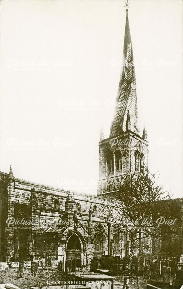 Parish Church of Our Lady and All Saints, Chesterfield, c 1900s