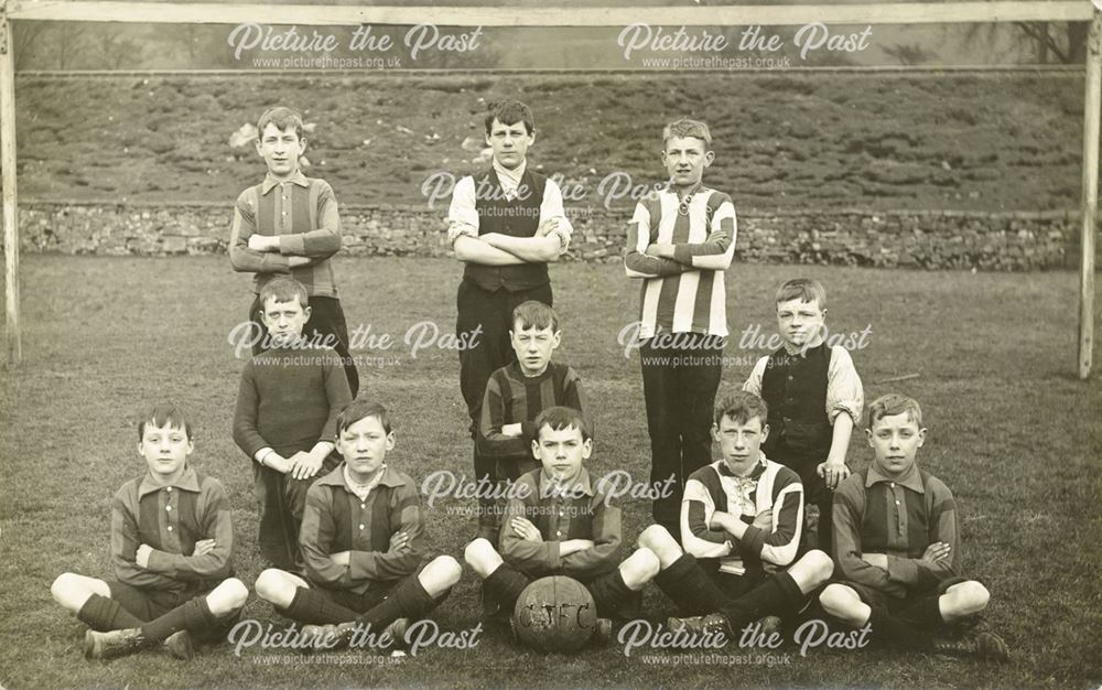 Junior Football Team, Cromford Meadows, Cromford, c 1920s?