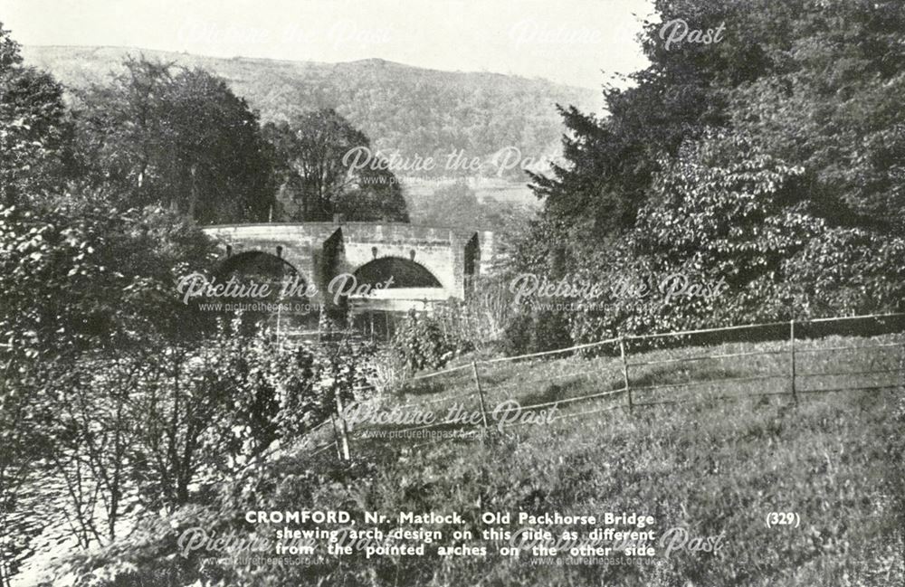 Old Packhorse Bridge, Cromford, c 1900?