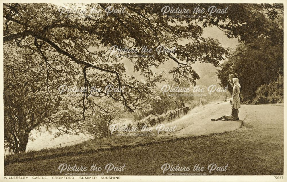 andquot;Summer Sunshineandquot;, The Grounds of Willersley Castle, Cromford, c 1920s?