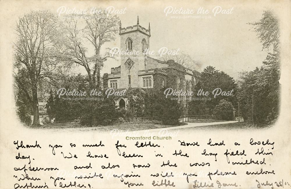 St Mary's Church, off Mill Road, Cromford, 1902