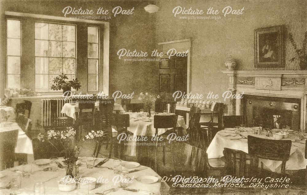 The Dining Room, Willersley Castle, Cromford, c 1930s?