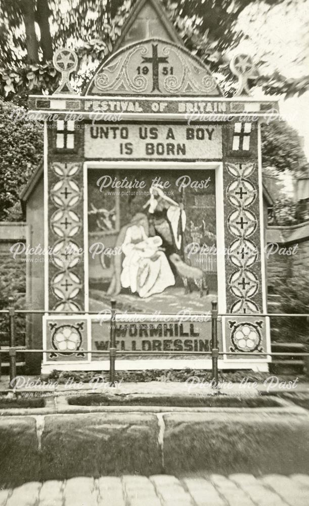 Festival of Britain Well Dressing, Wormhill, 1951