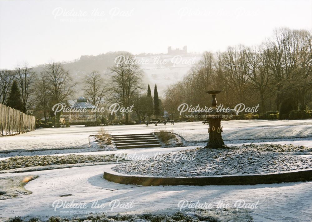 Hall Leys Park in Winter, Matlock, c 1990s-2000s