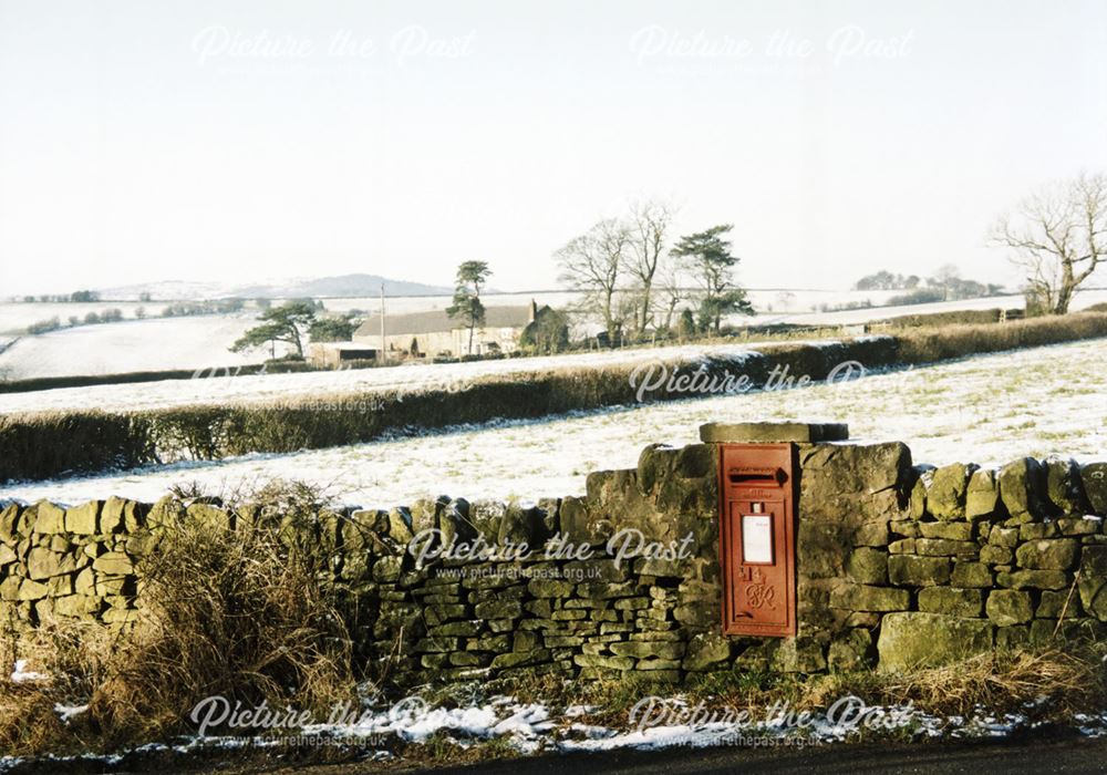 Roadside Postbox in Plaistow, nr Crich, c 2000s