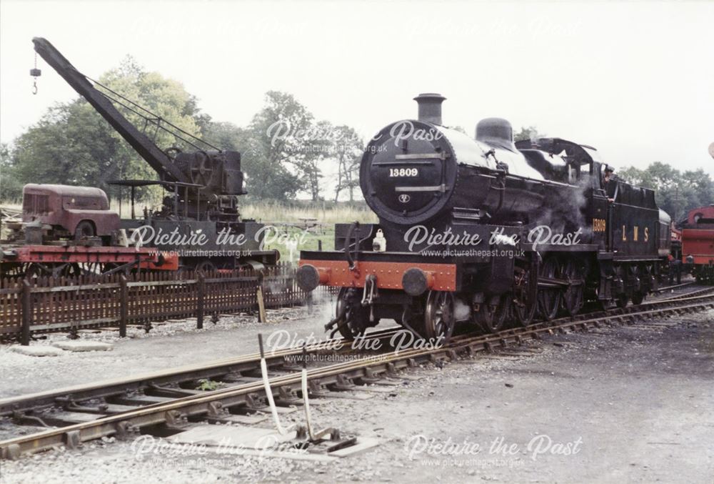 LMS Steam Engine at Butterley Midland Railway Centre, c 1980s