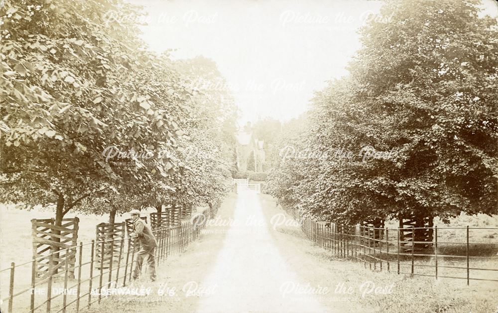 Drive of Alderwasley Hall, Alderwasley, c 1900s