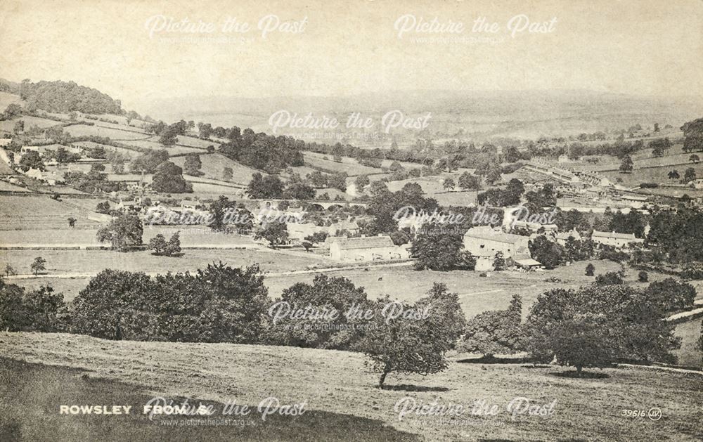 View of Rowsley from the south, 1926