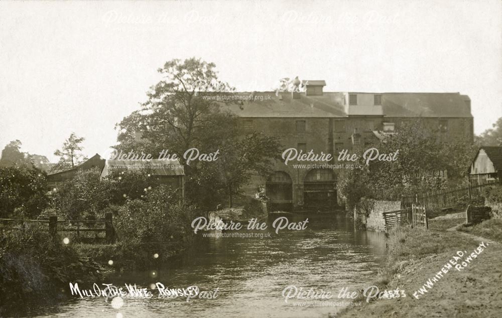 Caudwell's Mill, Dale Road North (A6), River Wye, Rowsley, c early 1900s?