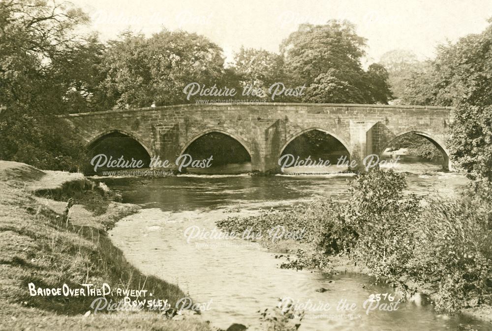 Bridge over the Derwent, Dale Road North (A6), Rowsley, c 1917