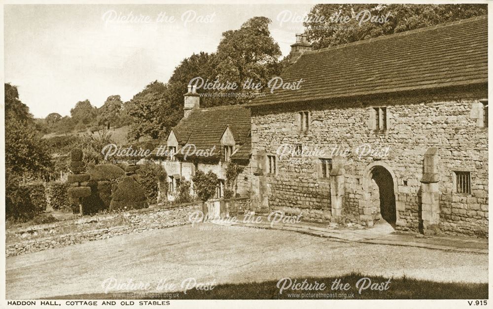 Cottage and Old Stables, Haddon Hall, Bakewell, c 1910s