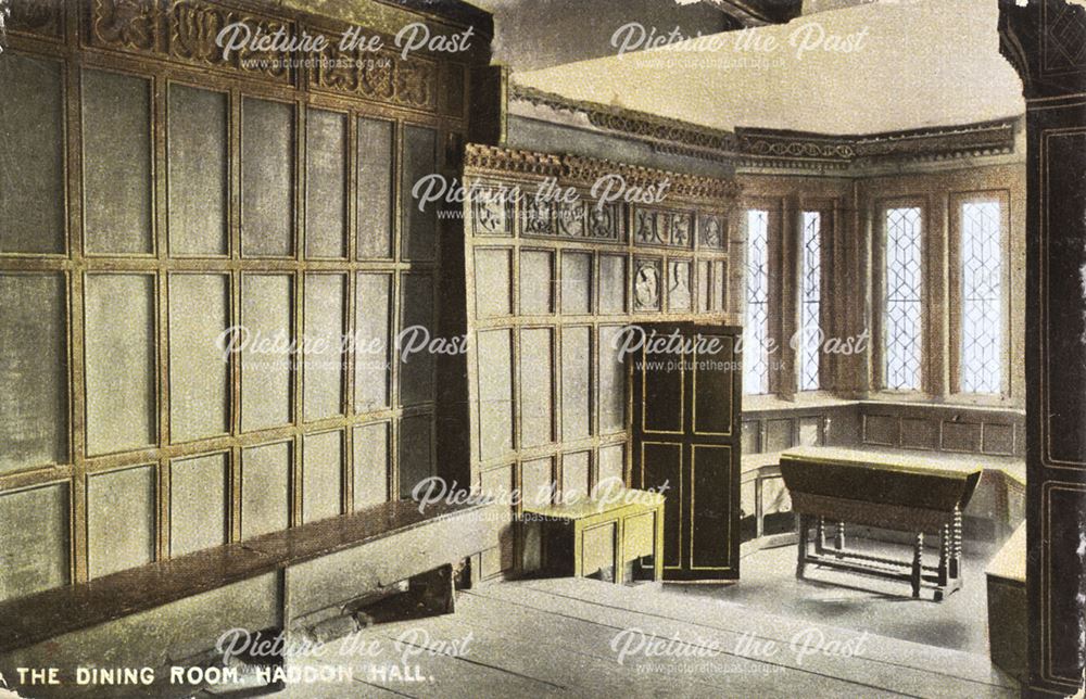 Dining Room, Haddon Hall, Bakewell, c 1900s-1910s