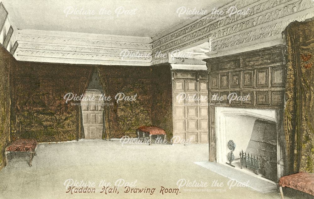 Drawing Room, Haddon Hall, Bakewell, c 1900s-1910s
