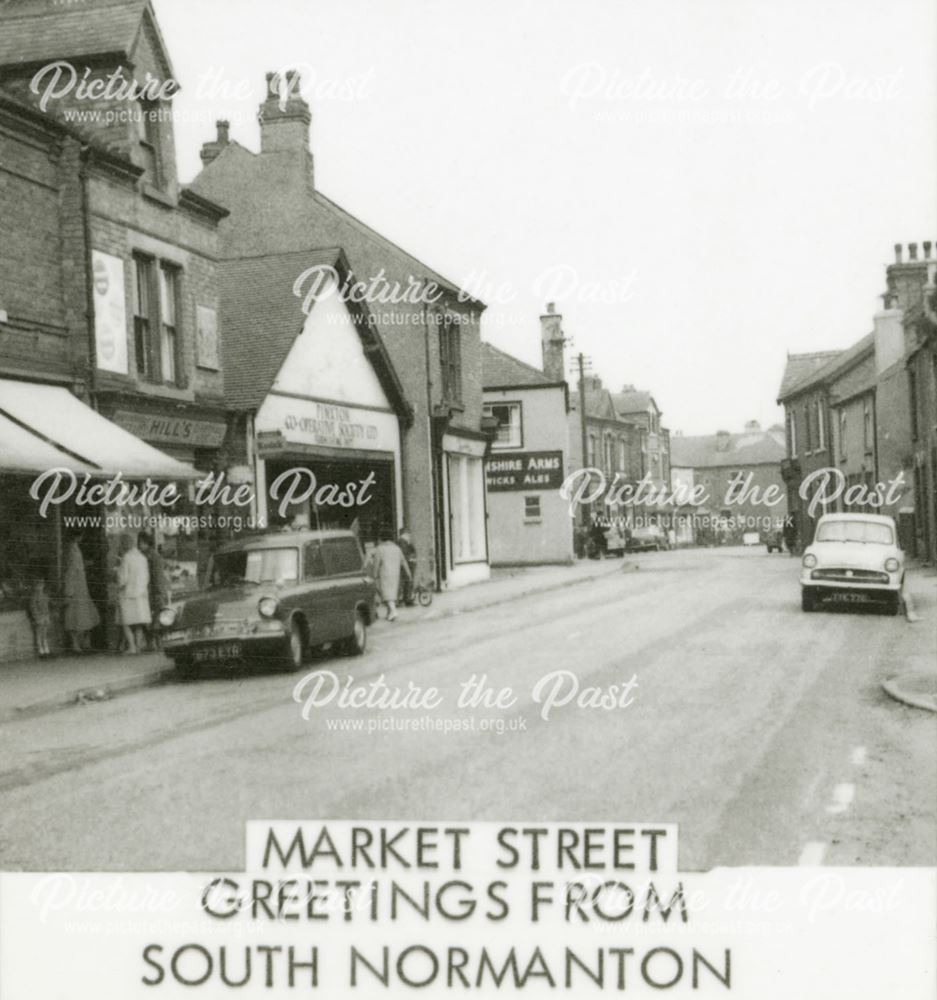 Shops Leading to Market Place, South Normanton, 1960s