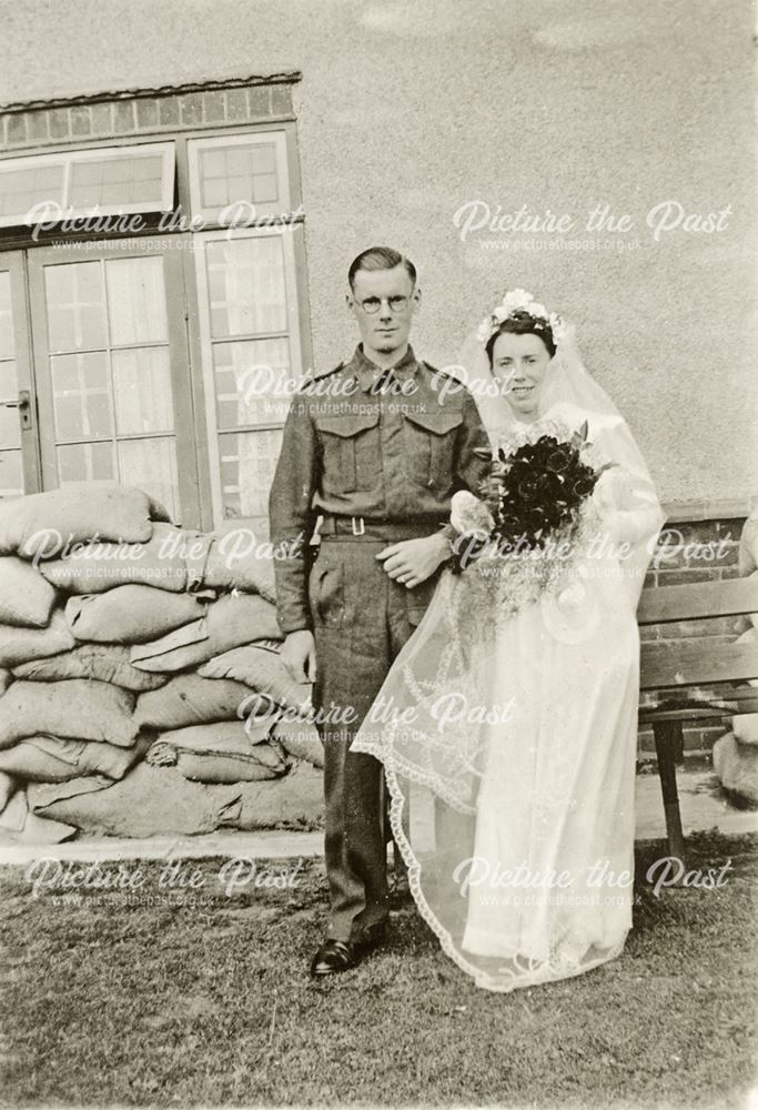 Wedding of William Smith and Mabel Annie Walker, South Normanton, 1941