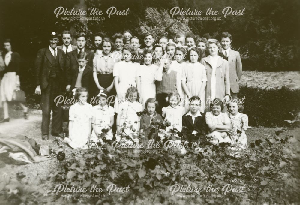 Church Lads and Girls Brigade, St. Michael's Rectory, South Normanton, c 1940s