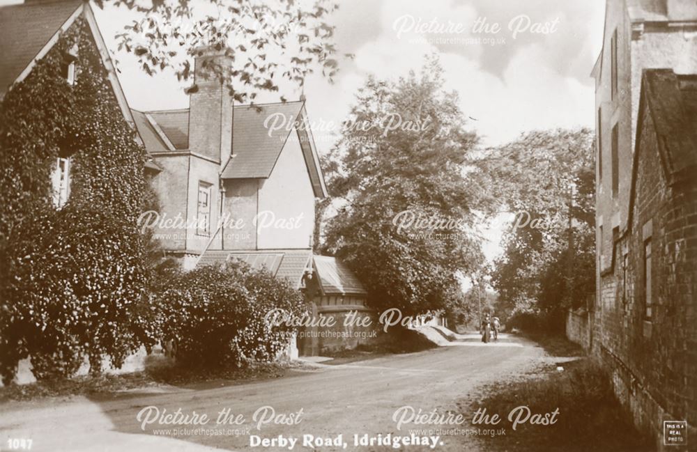 Houses on Derby Road, Idridgehay, c 1900