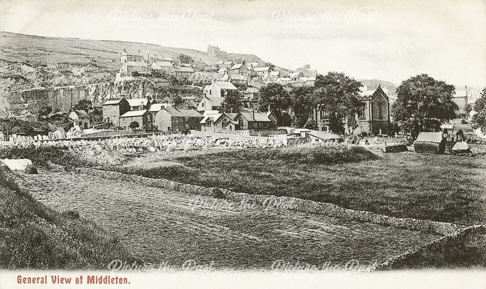 General View of Middleton-by-Wirksworth, c 1905