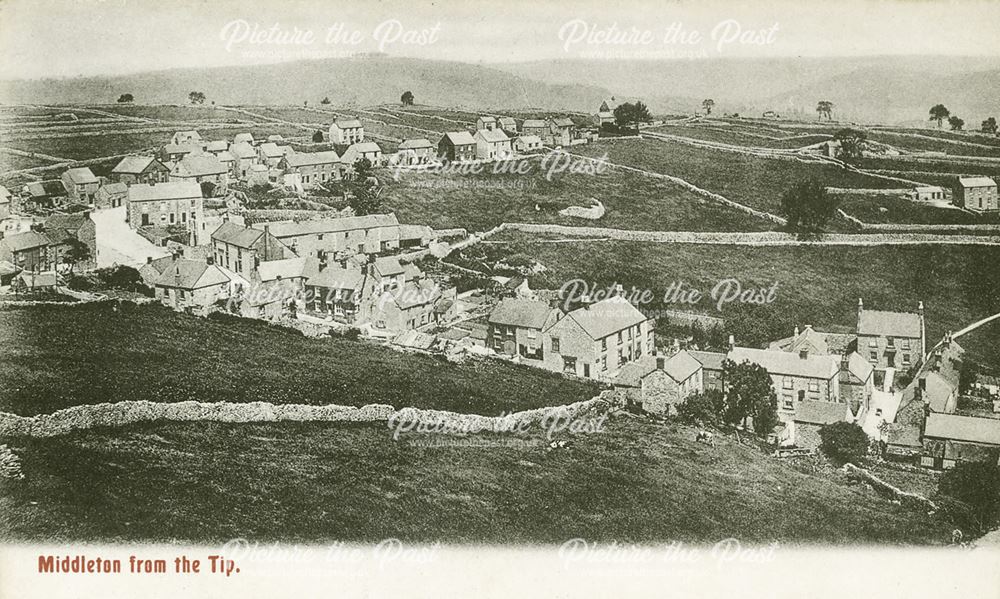 View from The Tip, Middleton-by-Wirksworth, c 1905