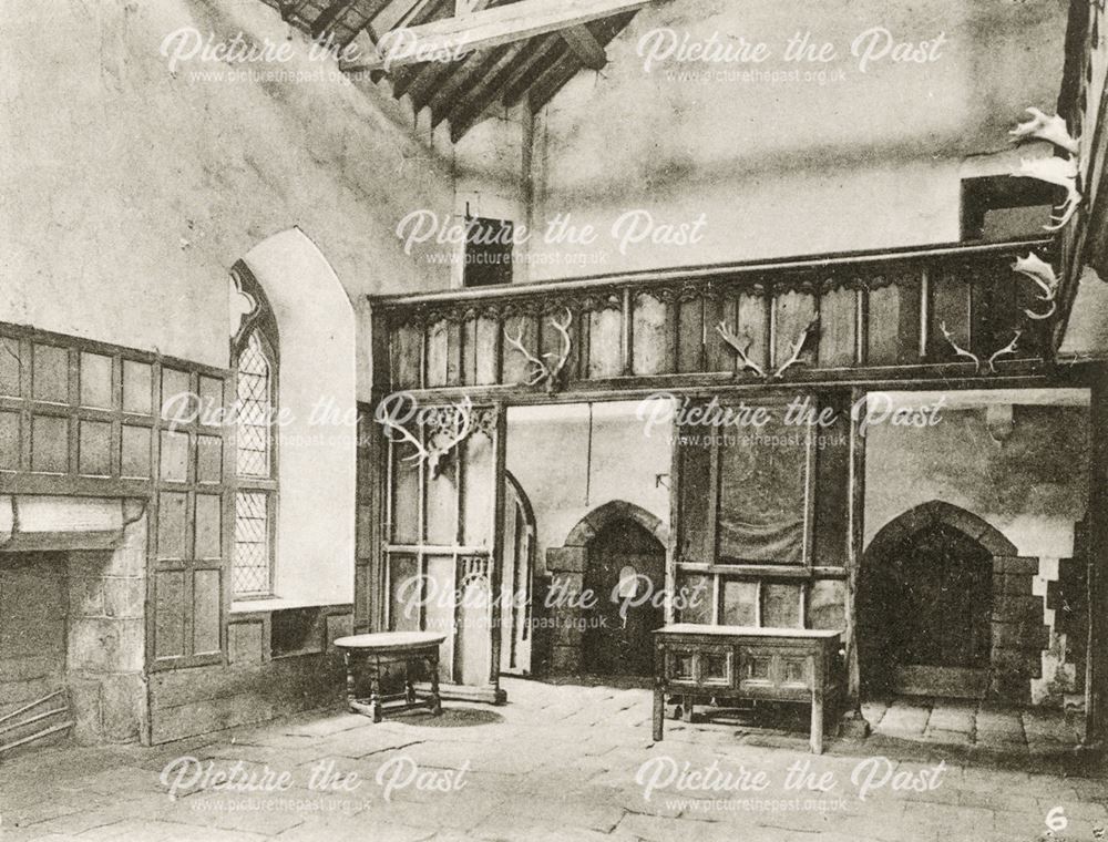 The Banqueting Hall, Haddon Hall, Bakewell, c 1900s-1920s