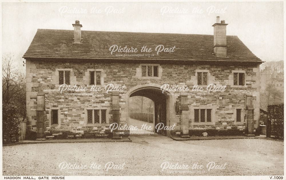 The Gatehouse, Haddon Hall, Bakewell, c 1910s