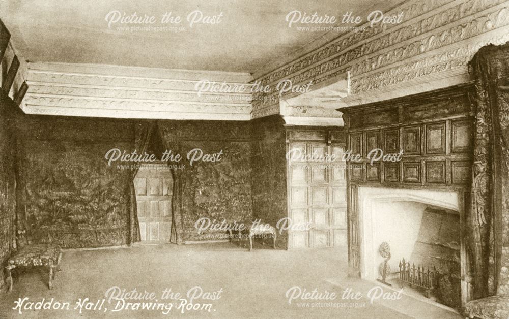 The Drawing Room, Haddon Hall, Bakewell, c 1903