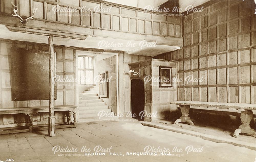 Banqueting Hall, Haddon Hall, Bakewell, c 1900s-1910s