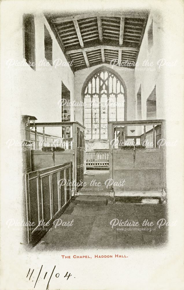 The Chapel, Haddon Hall, Bakewell, c 1900s