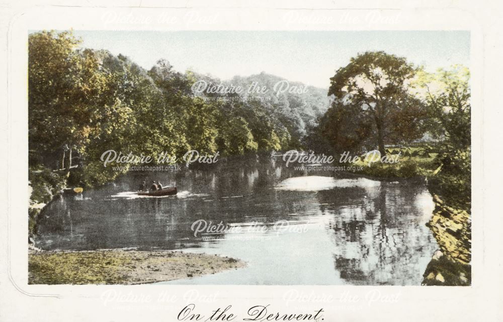 River Derwent between Matlock and Matlock Bath, c 1900s