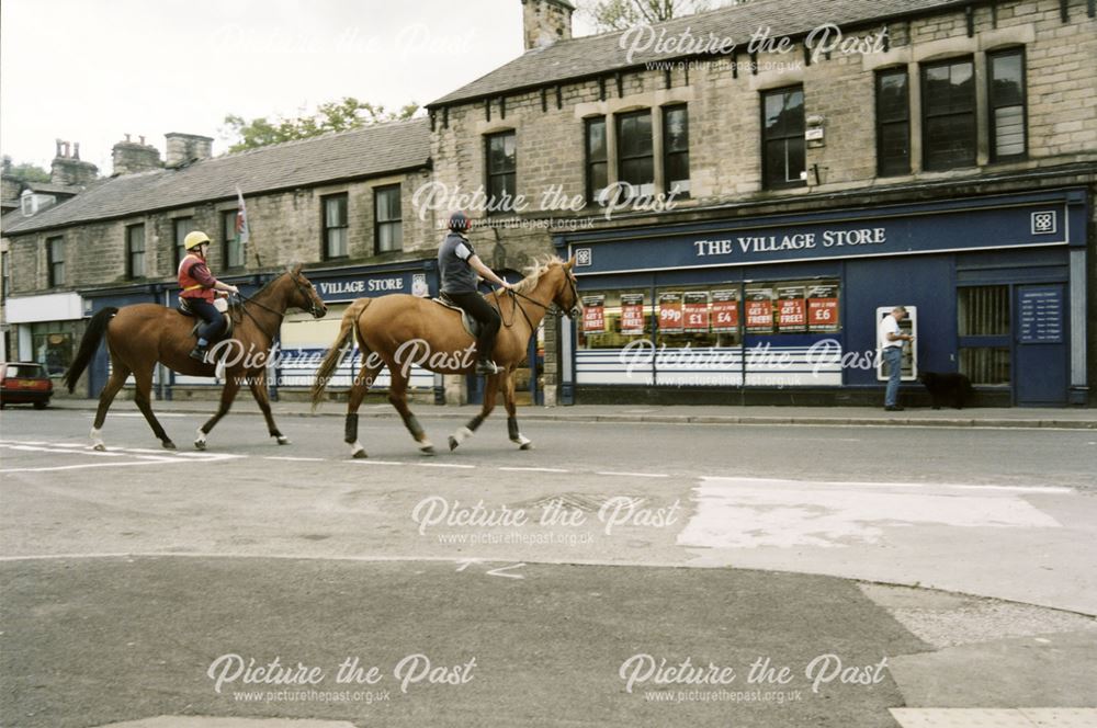 Outside Co-op Village Stores, Buxton Street, Whaley Bridge, c 2000