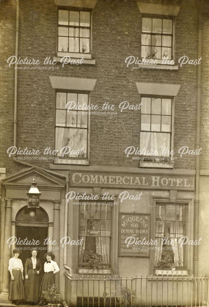 Commercial Hotel, possibly in Burnley, Lancashire, c 1900