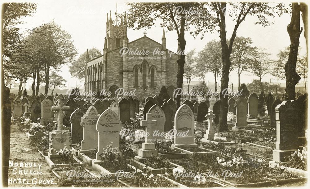 Norbury Church and Graveyard, Norbury Hollow, c 1910s