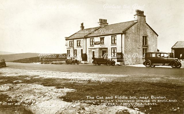 The Cat And Fiddle Inn Near Buxton C 1930s