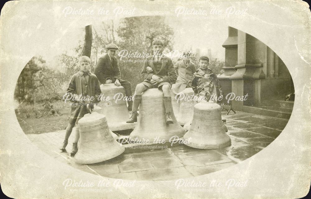 The New Bells For St Peter's Church at the West Door, Church Lane and Chesterfield Road, Belper, 192