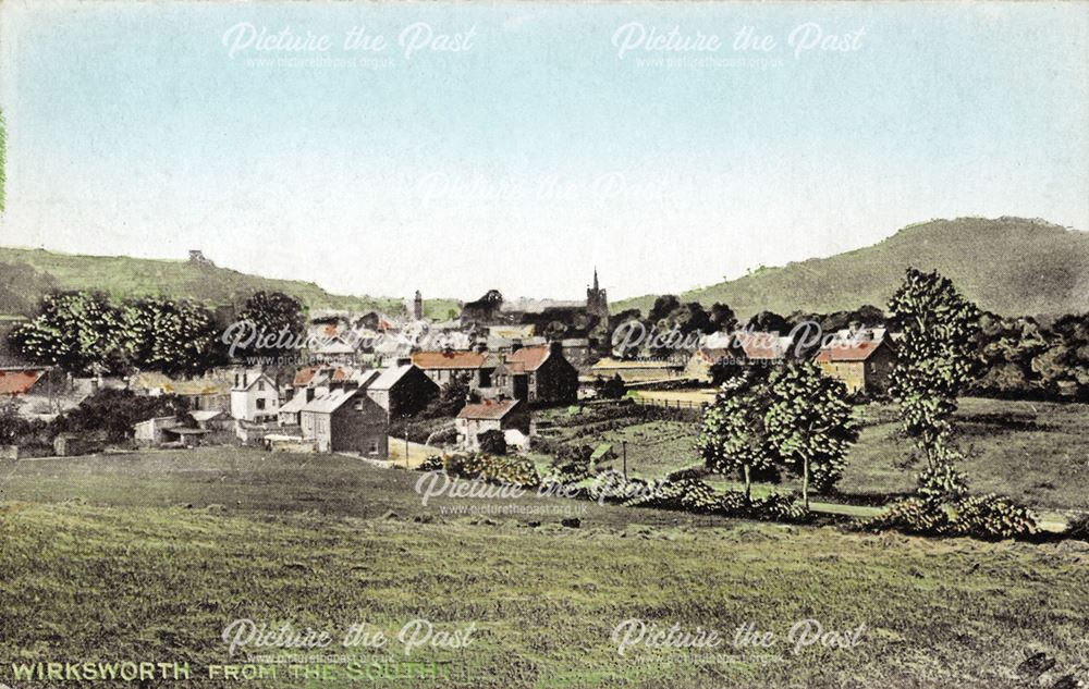 View of Wirksworth, from the south, c 1920