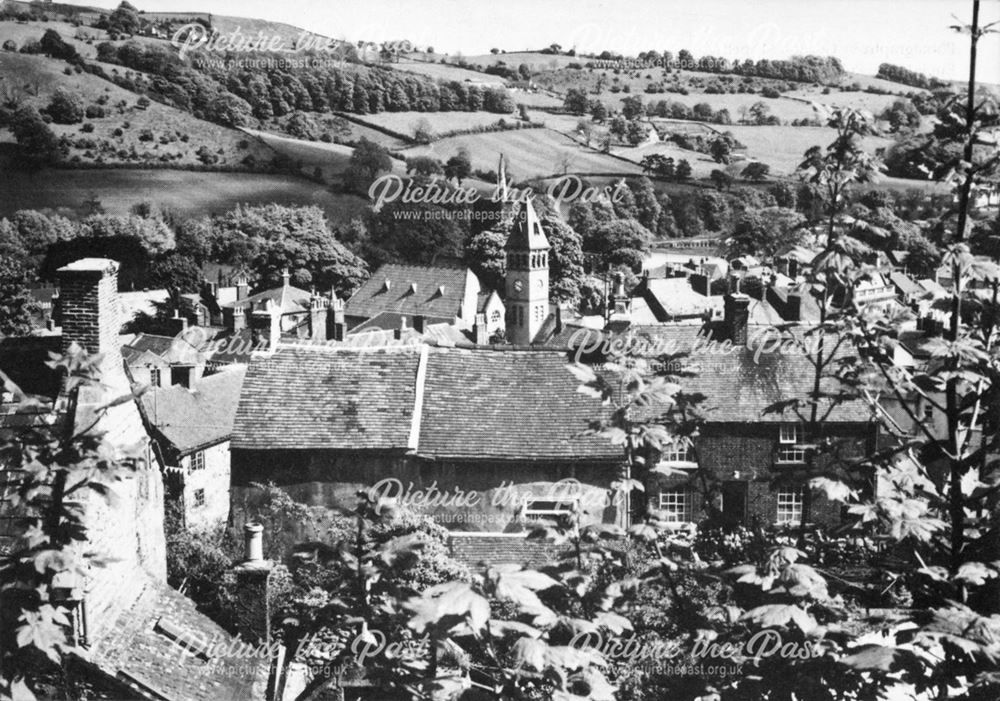 View of Wirksworth from Green Hill, c 1986