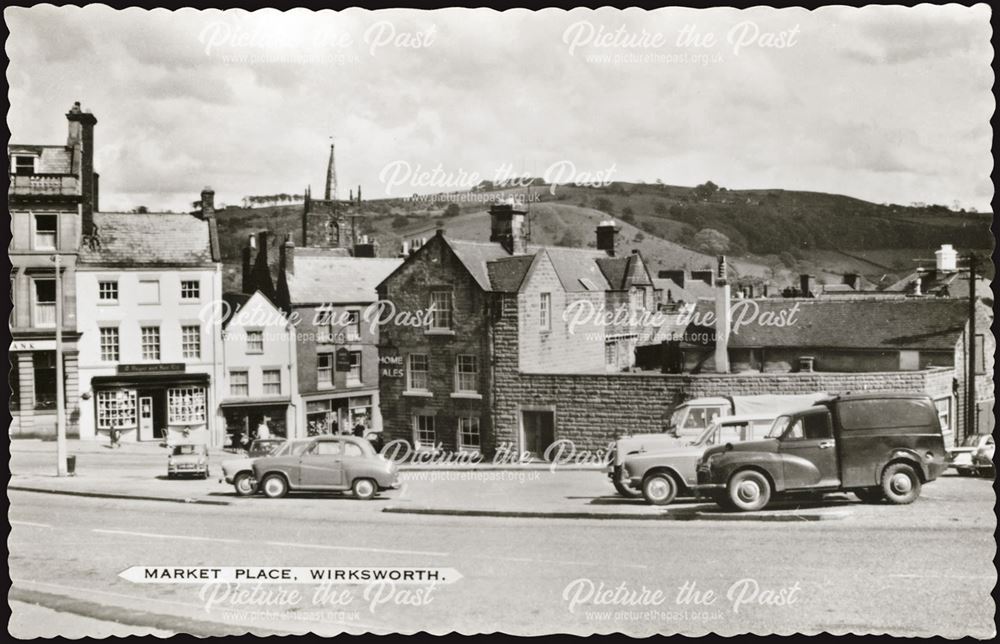 Market Place, Wirksworth, c 1965