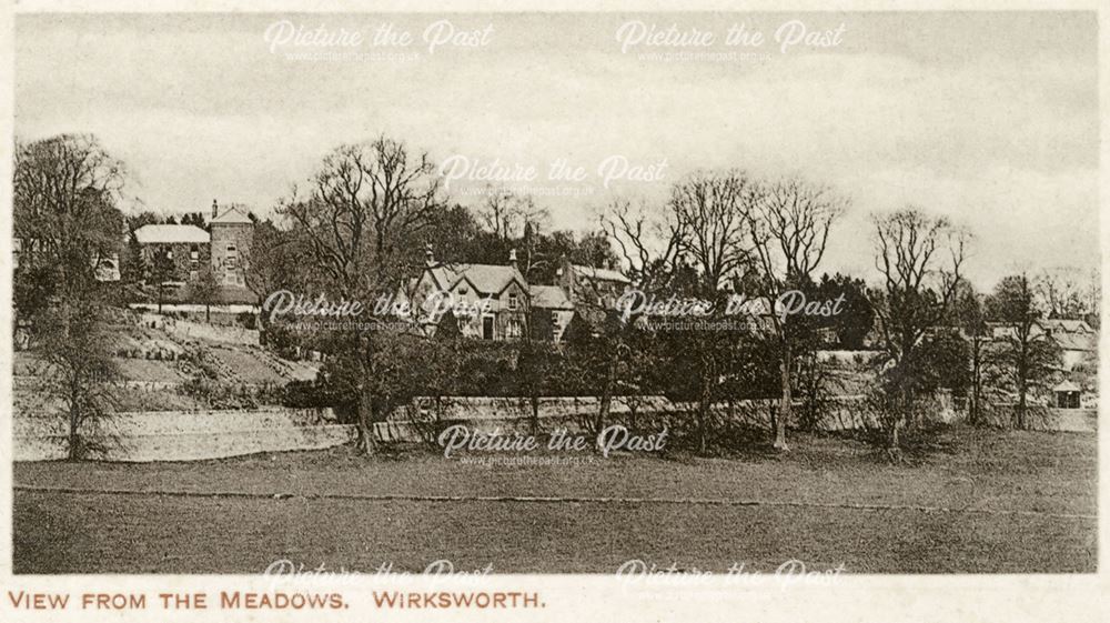 View from the Meadows, Wirksworth, c 1910?