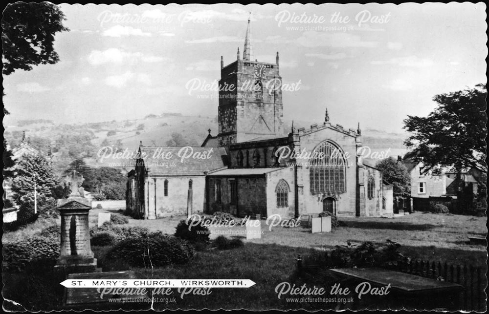 St Mary's Parish Church, Church Lane, Wirksworth, c 1910s?