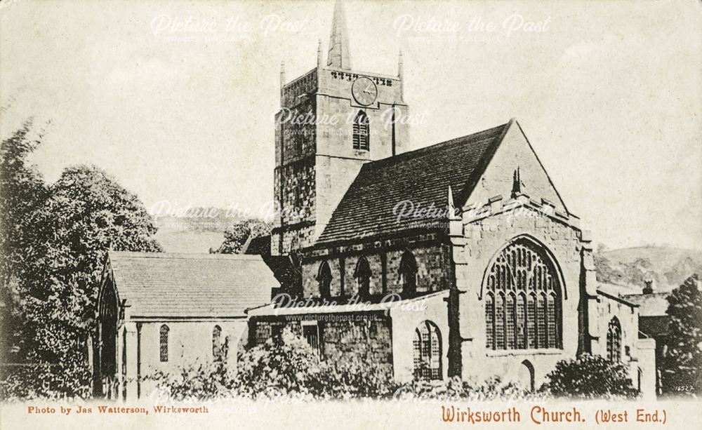 St Mary's Parish Church, Church Lane, Wirksworth, 1907