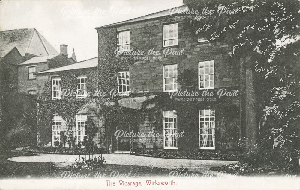 The Vicarage, off Church Street, Wirksworth, c 1907