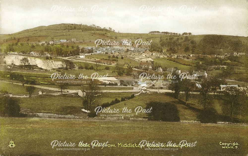 View of Bolehill from Middleton Road, Wirksworth, c 1900s