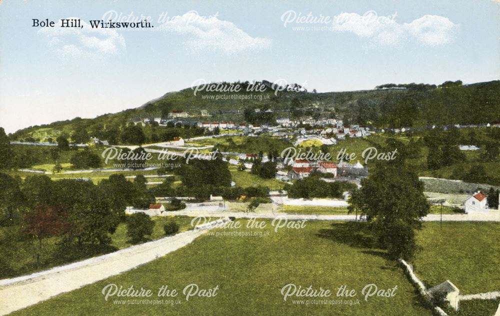 View of Bolehill, Wirksworth, c 1900s